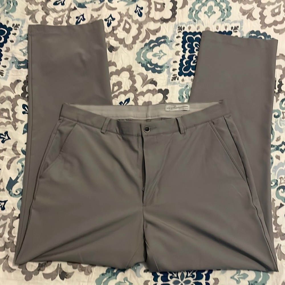 Mens Grey Greg Norman 34x34 Golf Pants
